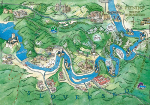 Spływ Dunajcem mapa_big